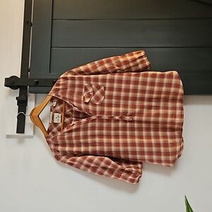 Maison Scotch Pink Plaid Shirt